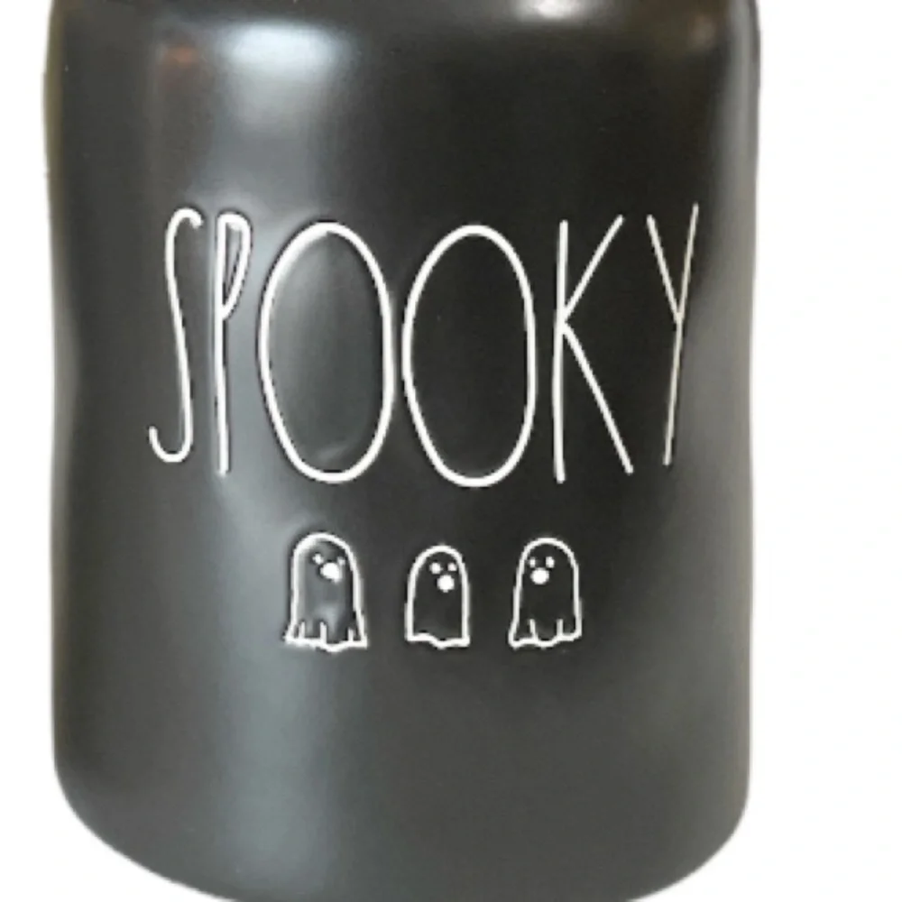 NEW Rae Dunn SPOOKY 👻👻👻 Canister Set/2